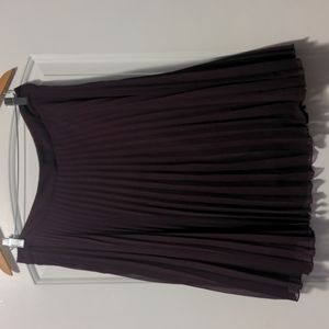 Brooklyn Industries Burgundy Accordion Skirt
